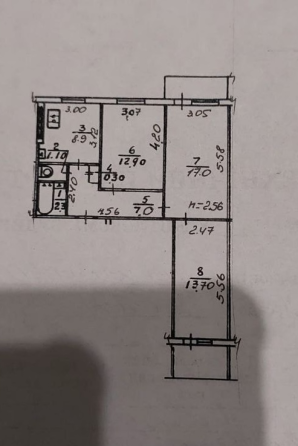 3-к. квартира, 63м², 5/9 эт. Донецк