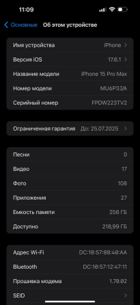 IPhone 15 pro max 256 Gb Black titanium Донецк